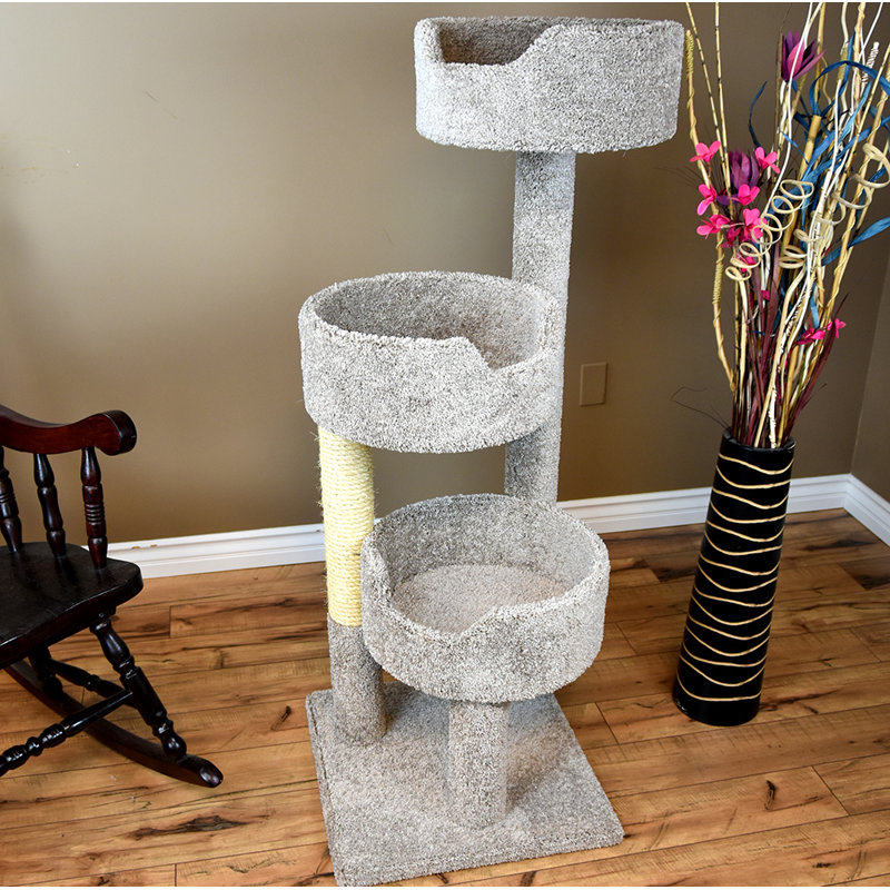 New Cat Condos 52" Deluxe Cat Tree & Reviews Wayfair